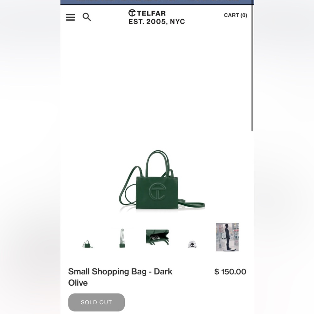 TELFAR Small Shopping Bag - Dark Olive